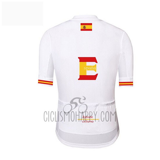 Vuelta Espana Cycling Jersey Bib Short 2019 Men Short Sleeve White